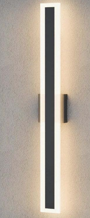 Eljan Linear Outdoor LED Wall Light with Back Plate
