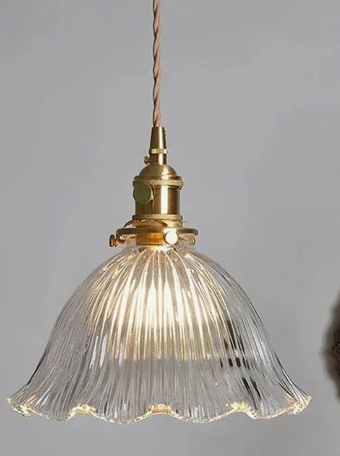Flower Glass Shade Pendant Light