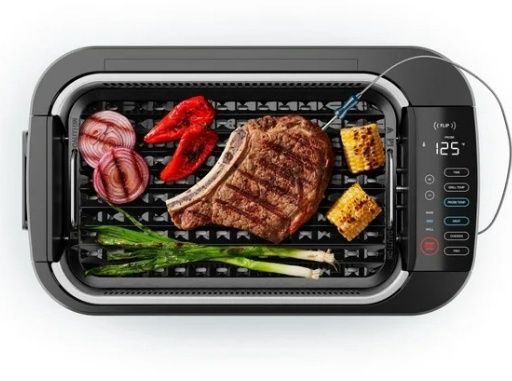 Chefman AccuGrill Smokeless Indoor Grill, Removable Integrated Probe