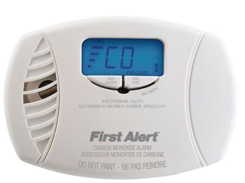 First Alert Digital Carbon Monoxide Alarm with Battery Backup - Plug-In - Plastic - White