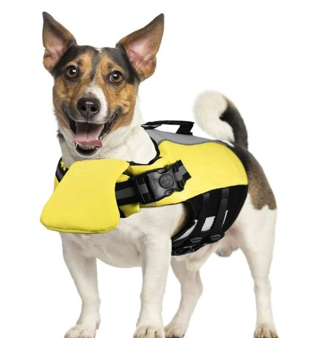 one paw Life Jacket for Dogs - Reflective Dog Life Vest Float Coat Life Vest Swimming Training with Padding for Small,