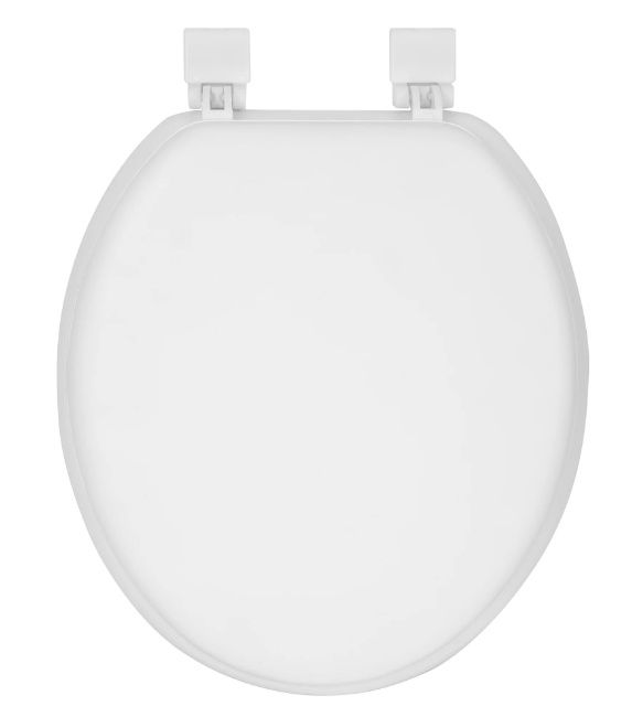 Mainstays Round 16 in Soft Cushioned Toilet Seat, Classic White, Roun 16 in Toilet Seat