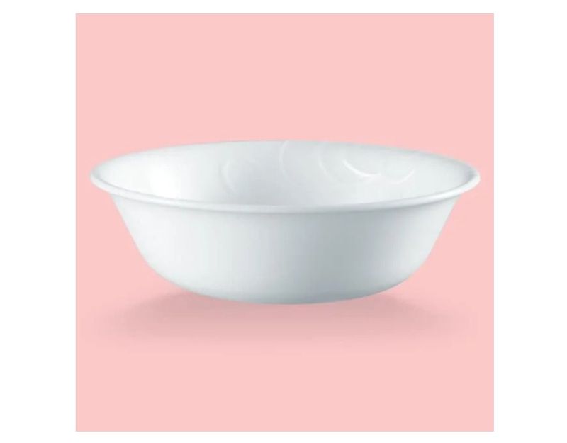 Corelle Madeline Embossed 18 oz Glass Cereal/Soup Bowl