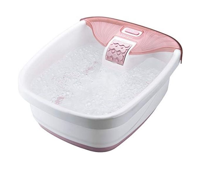 Homedics Bubble Bliss Deluxe-Foot Spa, Heat Maintenance, Raised Nodes, 3 Attachments