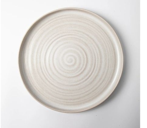Better Homes &amp; Gardens- Cream Stoneware Round Dinner Plate
