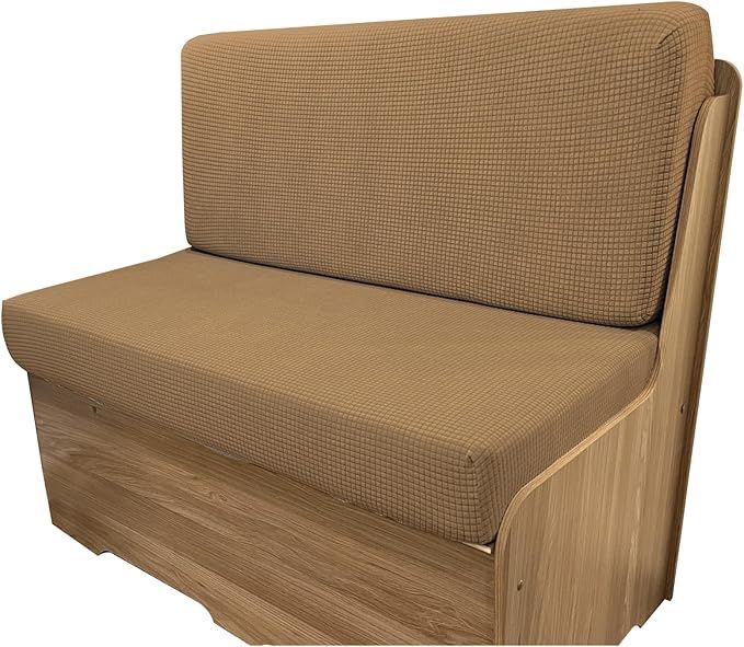 Dulepax RV Dinette Cushion Covers, Replacement Camper Cushions Cover, Camel