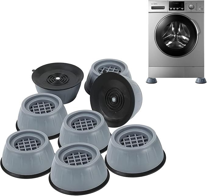 Anti Vibration Pad for Washing Machine Support Set of 8, Rubber Washer Dryer