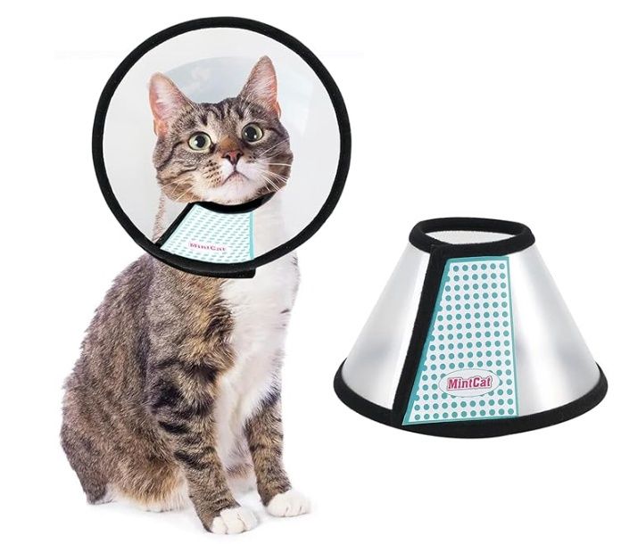 Cat Cone, Adjustable Recovery Pet Cone Elizabethan Collar for Cats Rabbit