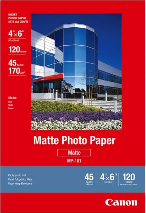 Cannon MP-101 4 x 6 Matte Photo Paper (120 sheets/pkg)