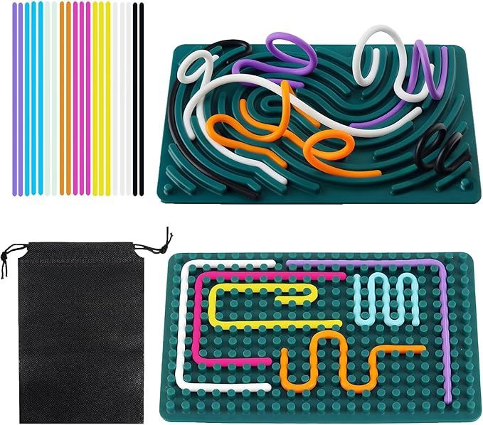 Push Peel Sensory Board, Double-Sided Silicone Sensory Activity Board