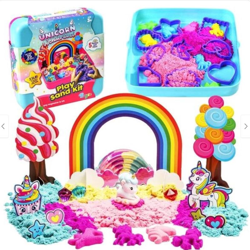 Infinite Curiosity BRYTE Unicorn Wonderland Play Sand Kit Gift-Ready Unicorn