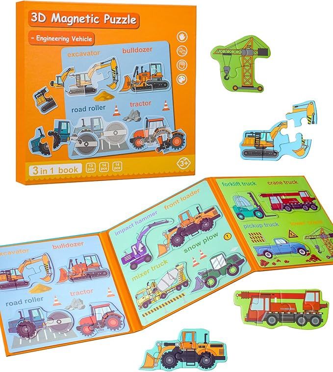 Magnetic Puzzles for Toddlers 3-5, Travel Puzzles for Kids Ages 1-3