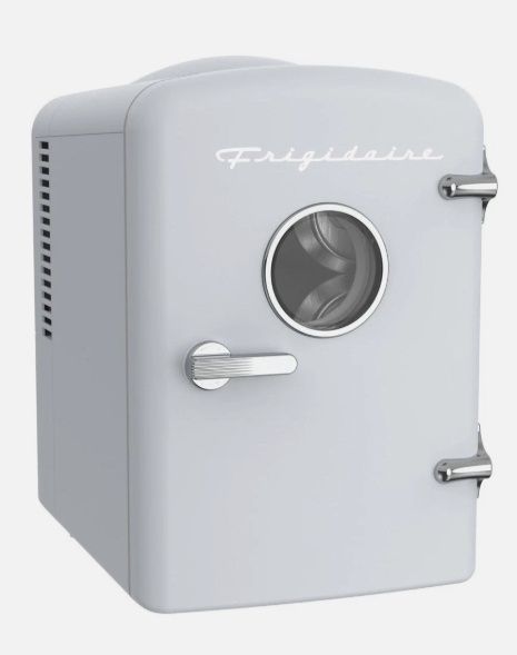 Frigidaire Retro 9-Can Mini Personal Fridge Portable Cooler for Car, Office