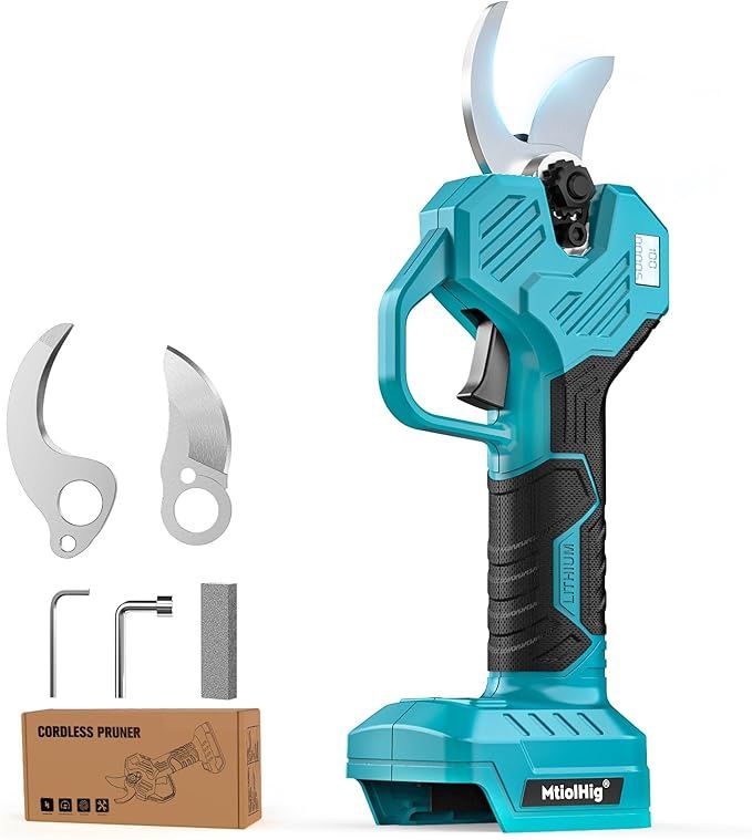 Cordless Electric Pruning Shears Compatible with Makita 18V: 1.5-2 Inch Portable