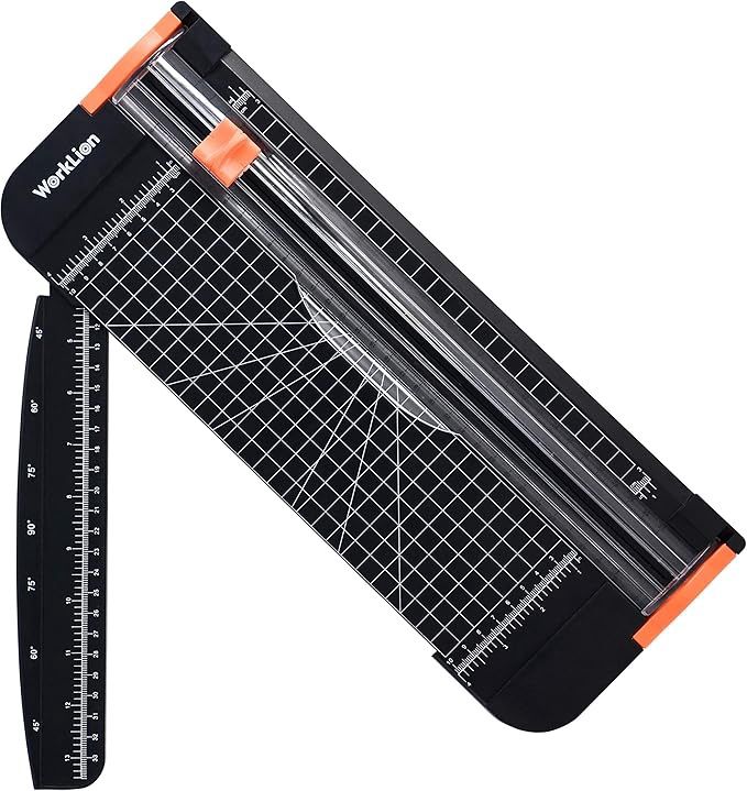 WORKLION Paper Cutter - A4 Paper Craft Cutter with Security Blade for Cut Gift Card