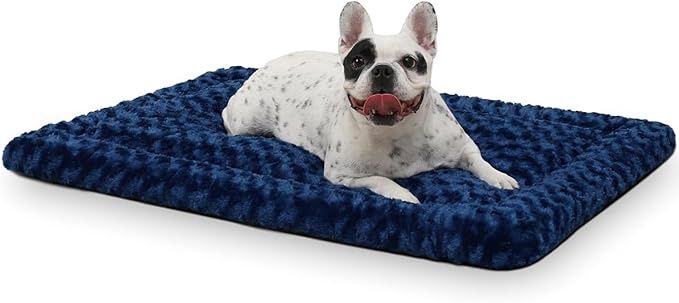 Washable Dog Bed Mat Crate Pad Soft Fluffy Pet Kennel Beds 35" x 23"
