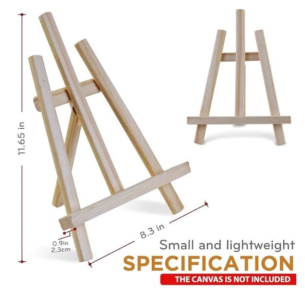 Dugato Wood Easels 16 inches, Easel Stand for Painting Canvases 2 pk