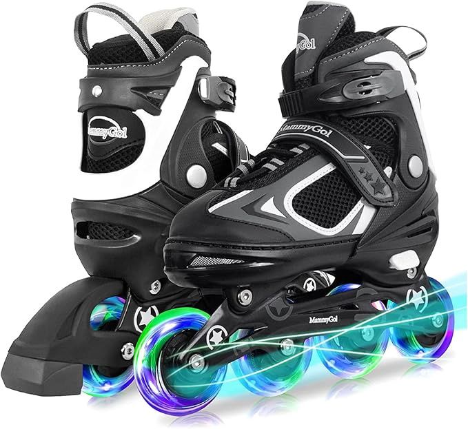 MammyGol Inline Skates for Boys Girls Kids Youth with Light up Wheels