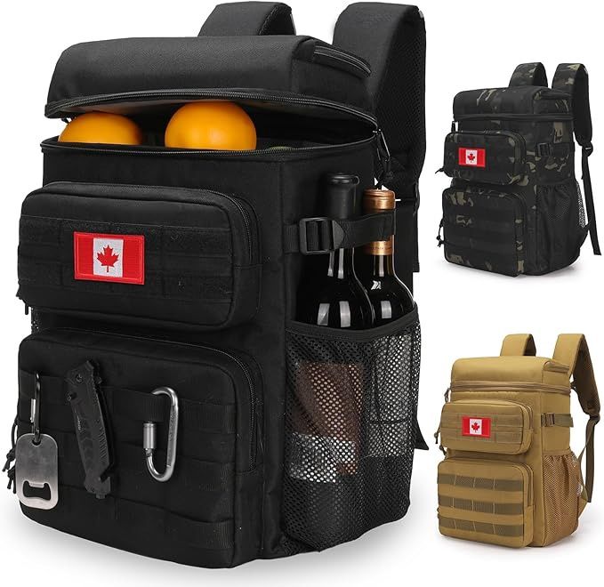 Tactical Backpack Cooler,Soft Lightweight Leakproof Cooler Backpack,Insulated Cooler Bag
