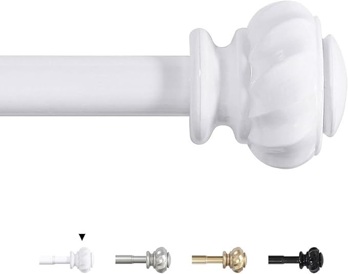 H.VERSAILTEX Curtain Rods, Heavy Duty Curtain Rods for Living Room, Colour: White, Size: 16.2" - 90.6"