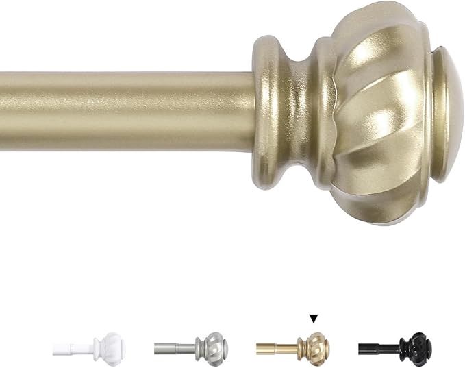 H.VERSAILTEX Curtain Rods, Heavy Duty Curtain Rods for Living Room