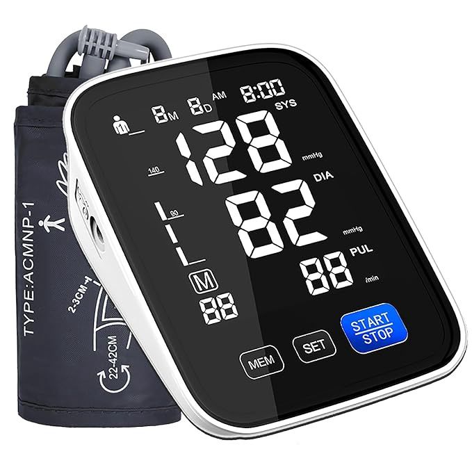 Automatic Upper Arm Blood Pressure Monitor, Dual User 2x90 Memories Digital