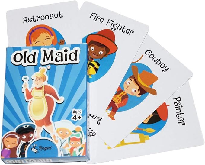 Regal Games Old Maid Card Games for Kids Ages 4 5 6 7 8+