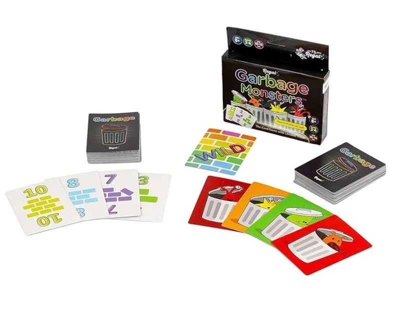 Regal Games Garbage Monsters Card Game Set for Kids, Teens &amp; Adults - 2-4 Player