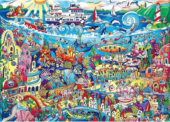 1000 Piece Jigsaw Puzzle for Adults, Underwater World Hard Difficult Challenging