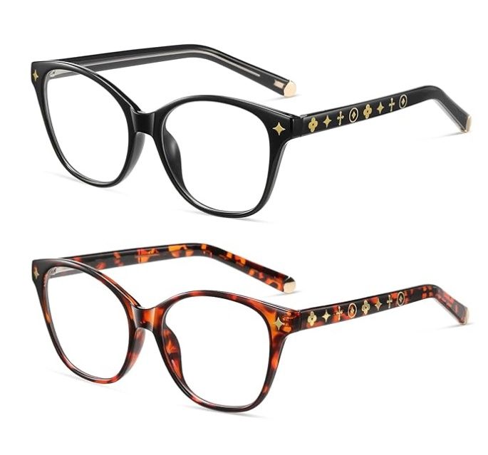 Kafirlo Cat Eye Reading Glasses For Women Men CatEye, Size: 1.0 Diopters