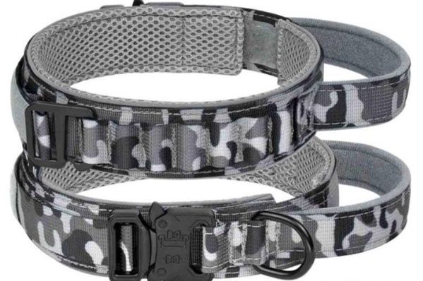 HYDEME Tactical Dog Collar, Alpine Loop Adjustable, Size: Medium