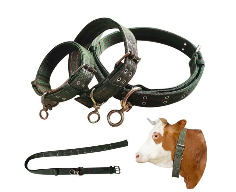 Visland 59" Cow Collar Thickened Widened Nylon Calf Collar Neck Strap Adjustable
