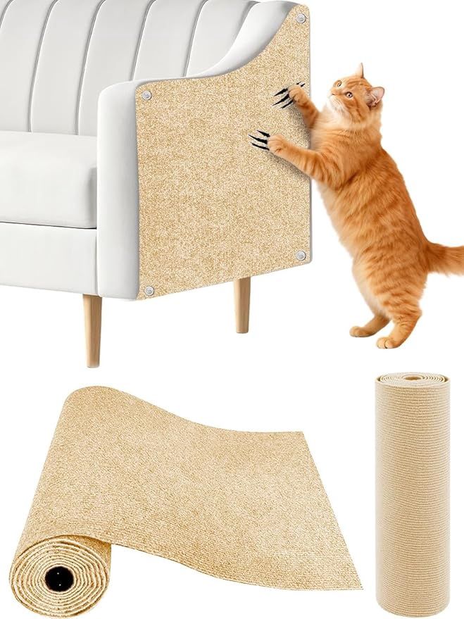 Cat Wall Scratcher Mat, Anti Cats Scratch Furniture Couch Carpet Corner Protector