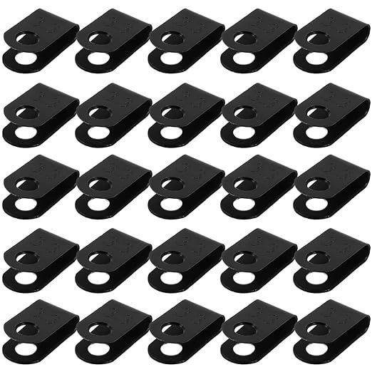 GLEAVI 1000pcs Cable Clamp Fasteners Plastic Wire Clips for Cables Automotive