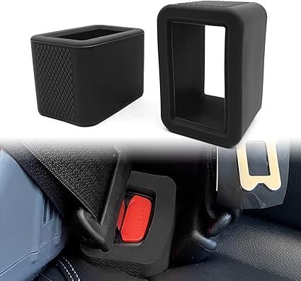 2 Pack Silicone Belt Buckle Holder-Easy Access to The Buckles of Rear Seats