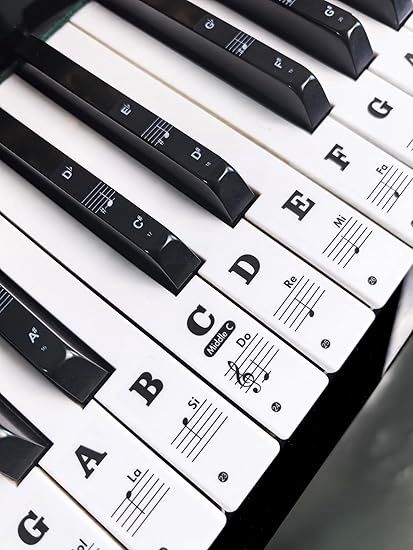 Piano Note Stickers for 37-49-54-61-76-88 Keys – Piano Keyboard Stickers