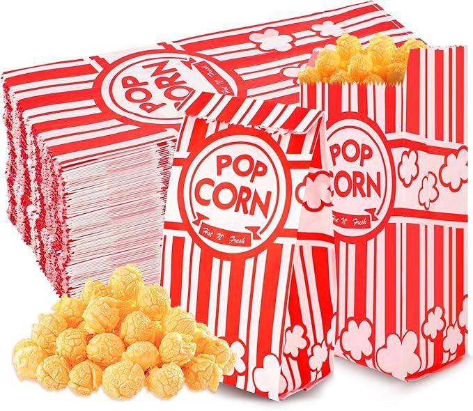 300 Pcs Popcorn Bags, 1 Oz Paper Bags Individual Servings Bulk for Popcorn Machine