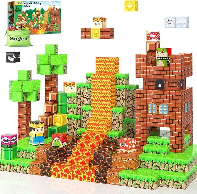 Magnetic Blocks - Build Mine Magnet World Kids Games Magnetic Building Toys