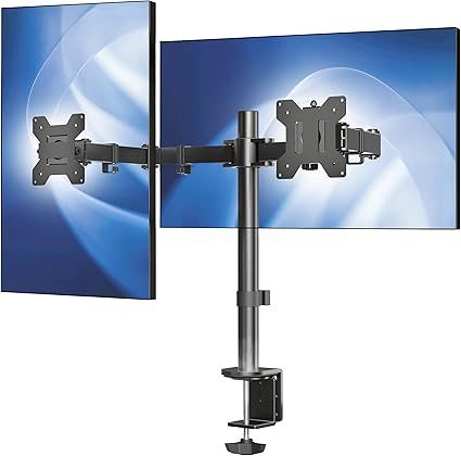 VIVO Dual Monitor Desk Mount, Holds 2 Computer Screens up to 30 inches and 22lbs
