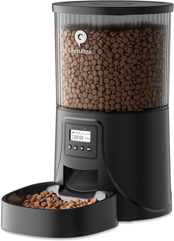 PETULTRA Automatic Cat Feeders, Timed 4L Cat Dry Food Dispenser PETULTRA Automatic Cat Feeders, Timed 4L Cat Dry Food Dispenser