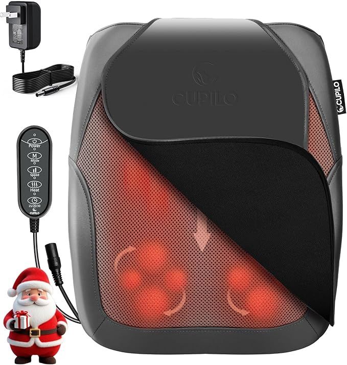 CuPiLo Shiatsu Back Massager FSA Eligible HSA, 4D Deep Tissue Kneading &amp; Up Down