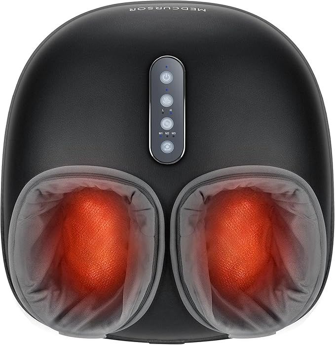Medcursor Electric Shiatsu Foot Massager Machine with Soothing Heat, Deep Kneading for Foot