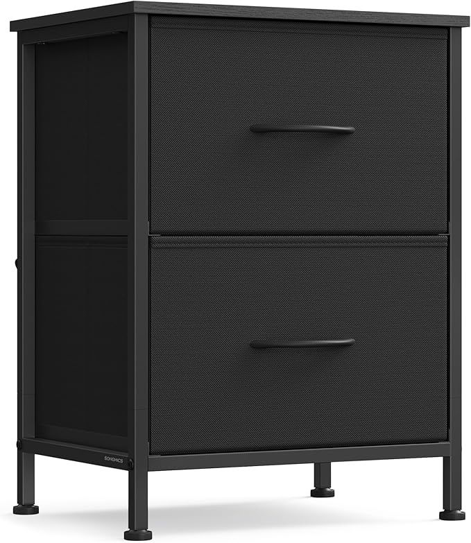 SONGMICS - Dresser for Bedroom, Chest of Drawers, Nightstand, 2 Drawers SONGMICS - Dresser for Bedroom, Chest of Drawers, Nightstand, 2 Drawers