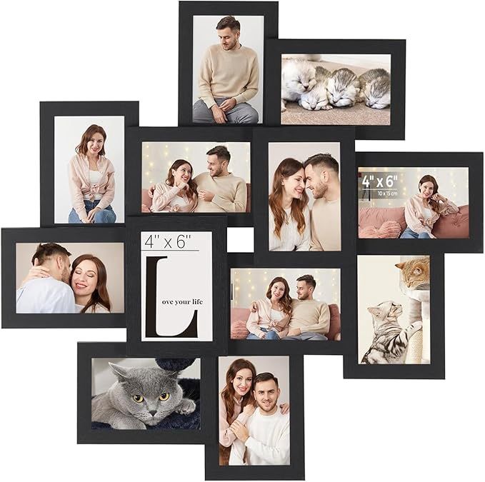 SONGMICS 4x6 Collage Picture Frames, 12-Pack Picture Frames Collage