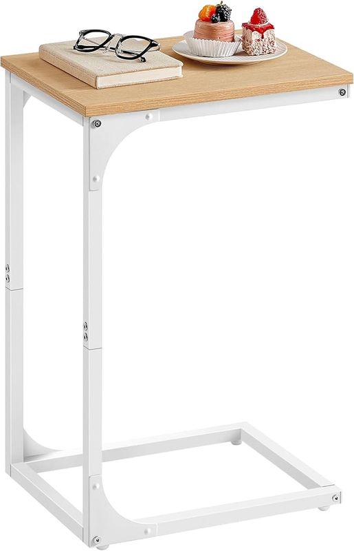 VASAGLE C-Shaped End Table for Couch, Sofa Side Table, Metal Frame, for Living Room VASAGLE C-Shaped End Table for Couch, Sofa Side Table, Metal Frame, for Living Room