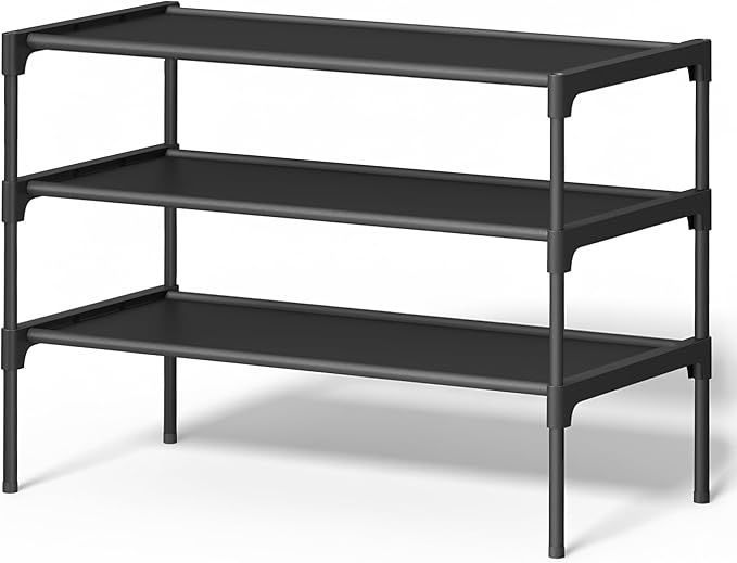 SONGMICS Shoe Rack, Size: 3 Tier 24" W x 20" H
