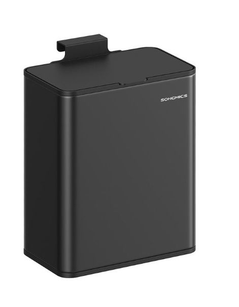 SONGMICS 2.1-Gallon Hanging Trash Can with Lid
