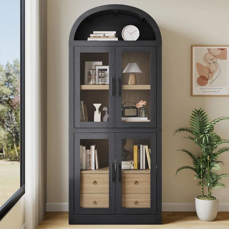 Arched Pantry Cabinet With Doors