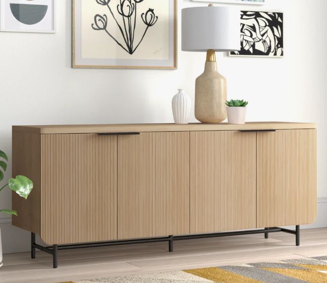 Ludlow Reeded 4-Door Sideboard MSRP $1,309.99
