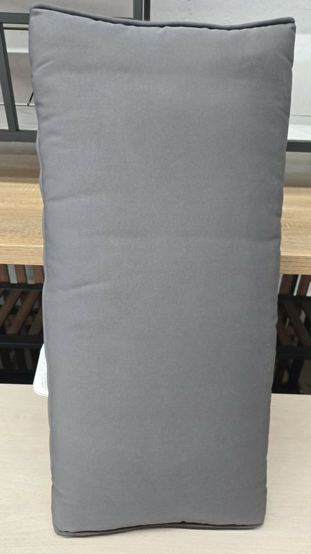 Patio Back Cushion Grey 12" x 26" x 3" Patio Back Cushion Grey 12" x 26" x 3"